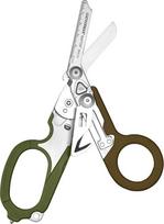 "Leatherman Raptor Rescue" - avarinės sulankstomos žirklės su diržo pjaustytuvu ir stiklo daužikliu - profesionalams, paramedikams, ugniagesiams - miškas su dėklu