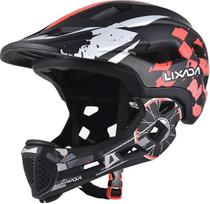 "Lixada" vaikiškas dviratininko šalmas Viso veido nuimamas Unisex 52-56 cm vaikiškas šalmas "2-in-1" integruotas reguliuojamo dydžio su nuimama smakro apsauga Inline šalmas dviračiams, riedlentėms