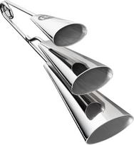 "Meinl Percussion Tripple A-Go-Go" instrumentas - vidutinis mušamasis instrumentas su 3 varpeliais - plienas, chromuotas (STABGTRI-CH)