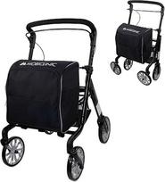 "Mobiclinic", sulankstomas roleris ir pirkinių vežimėlis, "2-in-1", stovėjimo stabdys, 6 kryptimis reguliuojamas aukštis, viena svirtis, krepšys ir nuimamas XXL krepšys, 360° ratukai, sunkus, aliuminis, formos