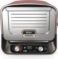 "Ninja Woodfire" lauko orkaitė, "8-in-1" picų kepimo krosnelė, aukštos temperatūros kepsninė ir grilio rūkykla su kepimo lentyna, "Pro-Heat" padėklu, picos akmeniu, medžio granulėmis ir šaukšteliu, elektrinė, 6 picų nustatymai, deginto oranžinio atspalvio
