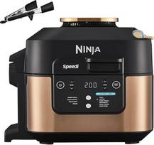 "Ninja Speedi Multicooker", 5,7 l, "10-in-1 Multicooker", oro keptuvė, karšto oro keptuvė, lėta keptuvė, lėtas virimas, kepimas ant grotelių, kepimas, juoda ir varinė ON400EUCP