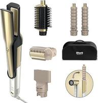 "Shark Glam Sleek Straight Waves & Curls Multi-Styler", blizgesio fiksavimo ir blizgesio technologija, "Silki Air Straightener", "Glossi Styler", skirtas sklandžiai džiovinti pučiant, automatiniai garbanojimo suktukai, "Frizzfighter" įrankis, HD6051SUK