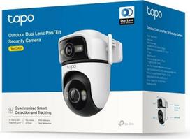 "Tapo C545D" 2K 3MP dviejų objektyvų lauko kamera, apsaugos kamera su išmaniuoju sekimu, išmanioji lauko kamera su dirbtiniu intelektu, CCTV, naktinis matymas, IP66, dvipusis garsas, be koncentratoriaus, "Alexa", "Google Home", lankstesnė
