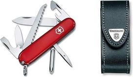 "Victorinox Hiker" kišeninis peilis 13 funkcijų Medžio pjūklas Phillips atsuktuvas Dantų krapštukas Raudona