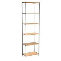 Atvira lentyna Home4you HARPER 50x30x180 cm, atviras metalinis modernus industrinis stilius