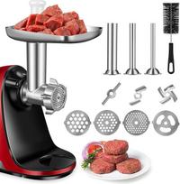 AMZCHEF mėsmalės priedai ZM1501 ir GM3001 lėtajai sulčiaspaudei - ZM1501 priedai - GM3001 priedai - nėra aparato, tik priedai - 3 peiliai, 4 malimo diskai, 3 dešrų užpildai