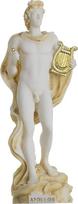 BeautifulGreekStatues Apolonas muzikos dievas Poezijos menas Aukso tonas Alabastro statula Skulptūra 17 cm