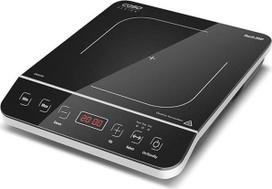 CASO Touch 2000 vienguba indukcinė kaitlentė, 2000 W, automatinis puodo aptikimas, 10 temperatūros lygių, 10 galios lygių, laikmatis iki 180 minučių, stiklo keramikos paviršius, maždaug 60-240 °C temperatūra