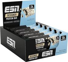 ESN Designer Bar Box, Dark Cookie White Choc, 12 x 45 g, der ideale Snack mit bis zu 13 g Protein pro Riegel - pagaminta Vokietijoje