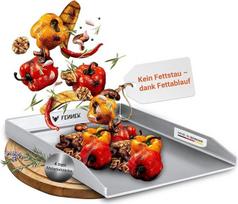FENNEK Plancha 40 x 30 cm teppanyaki grilio plokštė be priekinio krašto, 4,0 mm nerūdijantis plienas, idealiai tinka mėsainiams, daržovėms, žuviai, kepsniams ir kt., galima plauti indaplovėje, pagaminta Vokietijoje