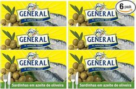 General Sardinijos alyvuogių aliejuje 6 x 125 g Turtingos Omega 3 Portugalija