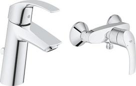 GROHE Eurosmart 33555002 Vonios maišytuvas su viena svirtimi (taupantis vandenį, patvarus paviršius, montuojamas ant sienos), chromas,