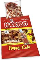 Herding Haribo Happy-Cola patalynės komplektas, dvipusis motyvas, užvalkalas ant pagalvės 80 x 80 cm, antklodės užvalkalas 135 x 200 cm, su švelniu užtrauktuku, medvilnė/žaliava