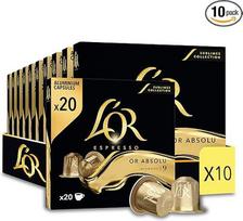 L'Or Espresso kava - 200 kapsulių "Gold Absolu Intensity 9", suderinama su Nespresso®* (10 x 20 pakuočių)