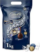 Lindt LINDOR šokolado rutuliukai, tamsus mišinys, 1 maišelis, sandariai uždaromas, apie 80 rutuliukų (50 %, 60 % ir 70 % kakavos), didmeninė pakuotė, šokolado dovana, šokolado dovana