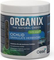 OASE Organix Cichlid Herb. Granulės, 500 ml, žuvų maistas, žalias maistas žolėdžiams ciklidams, visavertis pašaras akvariumo ciklidams