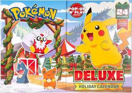 Pokemon Deluxe X-mas Advent Calendar 2025 PKW4117 - įvairiaspalvis - apima 24 kalėdines kovines figūrėles ir 4 priedus - oficialus Pokemon žaidimų rinkinys vaikams 4+