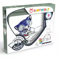 KIDYWOLF šviečianti dvipusė piešimo planšetė, KIDYDRAW-PRO 