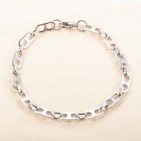 Cute Shape Stainless Steel Bracelet Link Hand Chain for Women Mens Hiphop Rock Punk Boy Wristband Anklet Bangle Metal Jewelry 16cm