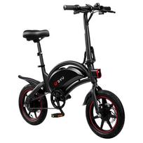 DYU D3F Sulankstomas elektrinis dviratis suaugusiems 36V10Ah baterija 250W variklis Visureigis elektrinis dviratis 14 colių bekelės padangos Miesto priemiestinis e-dviratis