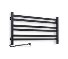Elektrinis rankšluosčių džiovintuvas su termostatu AVANGARD 181 W 50x90 cm juodas kairinis