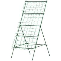 "Outsunny" laipiojimo grotelės iš plieno, skirtos įstatyti nerūdijančio plieno A formos laipiojimo atrama vijokliniams augalams grotelės 101x133x227 cm sodo grotelės augalų grotelės daržovėms, gėlėms, vijokliniams augalams žalios spalvos