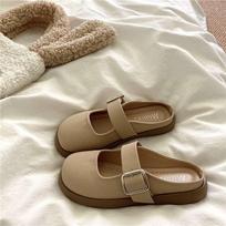 Lazy evening breeze~! Mary Jane sandals women's summer ins wear breathable bag head cool slippers 55