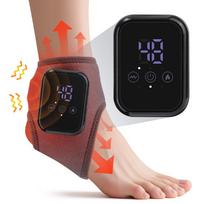 1Pair Foot Ankle Massage Belt Heating Vibration Relaxation Brace for Joint Sprain Ankle Support Care Plantar Fasciitis Relief
