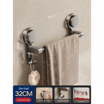 No-Drill Suction Cup Bathroom Towel Rack