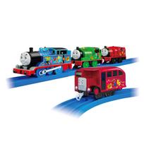 Takara Tomy Plarail Thomas the Tank Engine 80th Anniversary Sparkling Sodor Island Popular Characters Set Train Toy 3 and (Ages up)