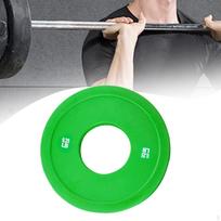 Barbell Plates Small Change Plate Dumbell Weight for Strength Training 12cmx12cmx0.9cm_Green 0.25LB