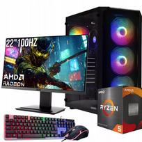 Žaidimų komplektas su 22″ 100 Hz monitoriumi – Ryzen 5 3400G, Vega 11, 16GB RAM, 512GB SSD