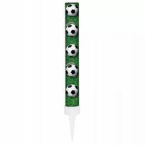 Futbolo kamuolio rašto tortų fejerverkas – 12 cm, 1 vnt