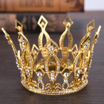 Vintažinės karalienės karaliaus tiaros karūnos barokinės mados tiaros ir karūnos grožio konkurso galvos puošmena princesės diadema plaukų papuošalų aksesuarai