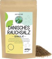 "Alpi Nature" Danijos rūkytos druskos granulės 1-3 mm 400 g, rūkyta druska be priedų, šaltai rūkyta jūros druska su buko medienos aromatu