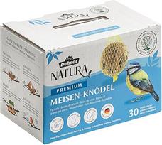 "Dehner Natura" Premium riebalų rutuliukai su tinkleliu, visų metų laukinių paukščių lesalas, daug baltymų / energijos, lesalas laukiniams paukščiams, 30 vienetų, 90 g (2,7 kg), FSC sertifikuotas kartonas