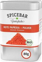 "Spicebar Spices" - Paprika "Edelsüß" (raudona) - Ekologiški pipirų milteliai - pipirų prieskoniai, malti profesionalioje plaktuvėje (80 g)