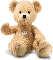 "Steiff Cuddly Toy Fynn Teddy Bear", mielas pliušinis žaislas su plastikinėmis akimis, vaikams, berniukams ir mergaitėms, draugams, pliušinis žaislas, 80 cm, smėlio spalvos, 111389