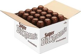 "Super Dickmann's Foam Kisses 60 Party Box" (1 x 1680 g) - šokoladiniai bučiniai su biria puta, traškiais vafliais ir apvolioti pieniniame šokolade