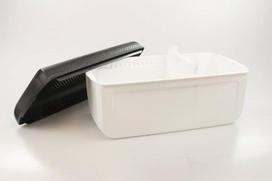 "Tupperware Junior BrotMax 2" duonos konteineris, juoda/balta, 35345