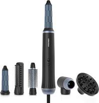 "VITALmaxx Air Curler Plus 6-in-1" naujoviška oro srauto technologija Multi-Styler su plaukų džiovintuvu, šepetėliu ir difuzoriumi - džiovinimas, stilizavimas, garbanojimas | 1500 W [Black]