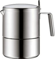 "WMF Kult" espreso aparatas 300 ml, 6 puodelių espreso aparatas, "Cromargan Matte" nerūdijančio plieno, indukcinis, tinkamas plauti indaplovėje