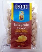 3x De Cecco Pasta 100% itališki Gnocchi di Patate Integrali 500g Pilno grūdo bulvių pasta su pilno grūdo miltais