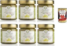 Brontedolci Pesto di Pistacchio Pistachio Pesto padažas makaronų padažas Pistacijų padažas 6 x 190 g stiklinėje iš Sicilijos su 55 % pistacijų + itališka gurmaniška polpa 400g