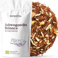 Ekologiška Ashwagandha Balance Tea 100 g Adaptogeninė antistresinė arbata su ciberžole ir imbieru Šildanti Rooibos Chai vidinei ramybei Žolelių arbata be kofeino REPLANTEA