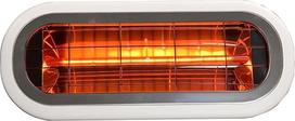 Elektrinis infraraudonųjų spindulių šildytuvas Anglies pluošto "Kekai Top Design" 2000 W lubinis / sieninis su nuotolinio valdymo pulteliu Baltas 46 x 19 x 7,5 cm