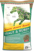 JOSERA Herb & Beets Alfalfa Pure (1 x 15 kg) Premium arklių pašaras, grūdų neturintis struktūrinis mišinys, daug baltymų turintis natūralus produktas, pakuotė po 1 vnt.