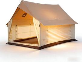 KingCamp Camping Tent 4-5 Person House Tent 210 g TC 150D Oxford Fabric PU3000 mm Waterproof Family Tent 8 ㎡ Large House Tent Lauko palapinė Camping, Glamping, Festivaliai, Šalys