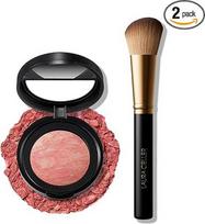 LAURA GELLER NEW YORK "Blush-n-Brighten" marmurinis skaistalų šepetėlis "2-in-1" "Starfish Island" - kampuotas skaistalų šepetėlis - itin minkštas, niekada neišsiplauna (2 vnt.)
